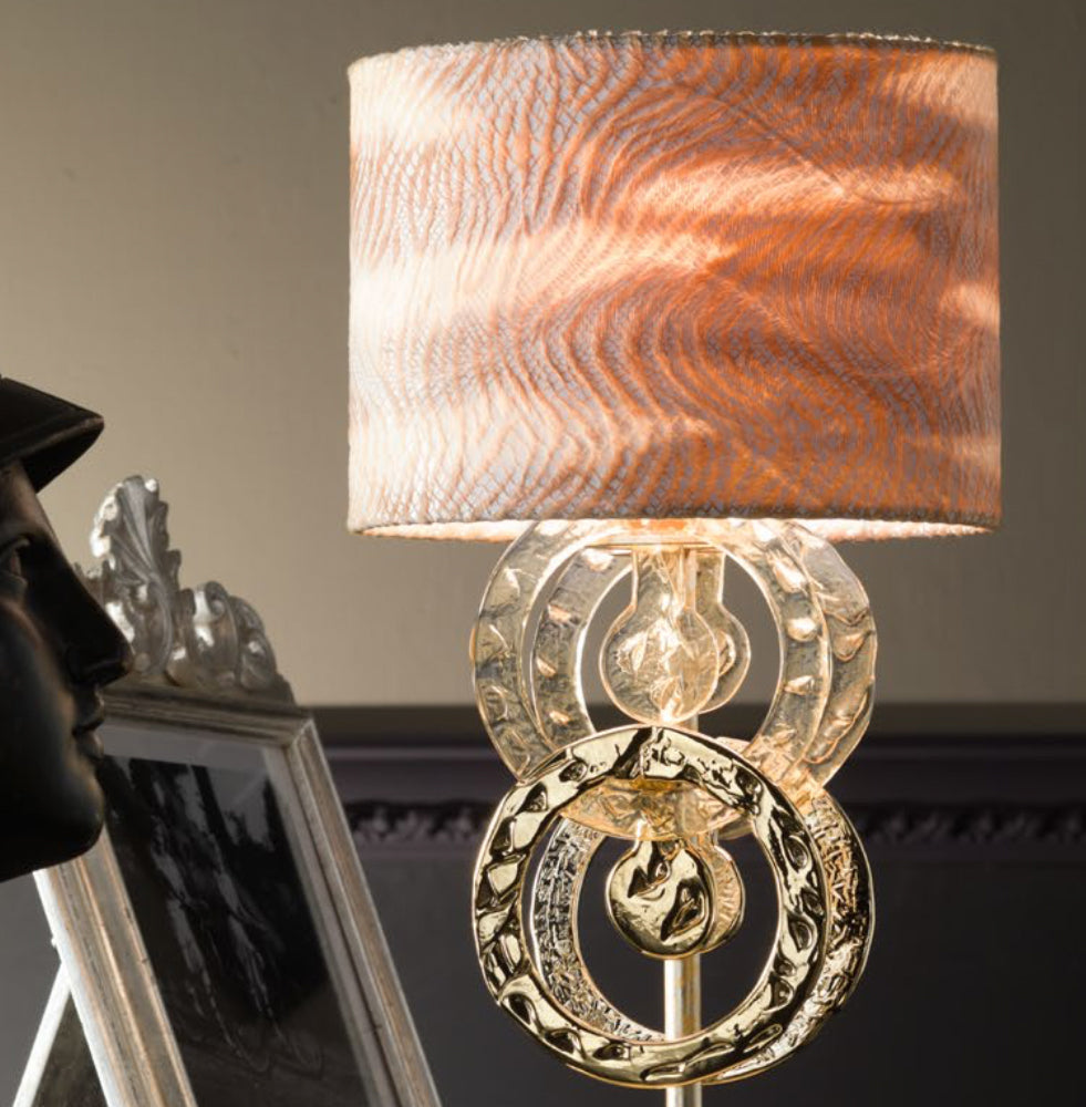 Hand Made Gold Glass Italian Table Lamp