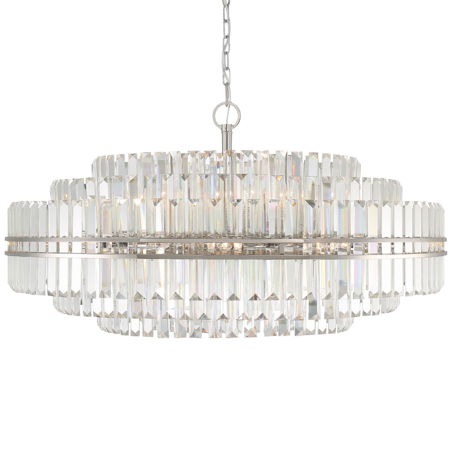 Hayes 32 Light Polished Nickel Chandelier