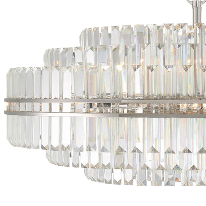 Hayes 32 Light Polished Nickel Chandelier