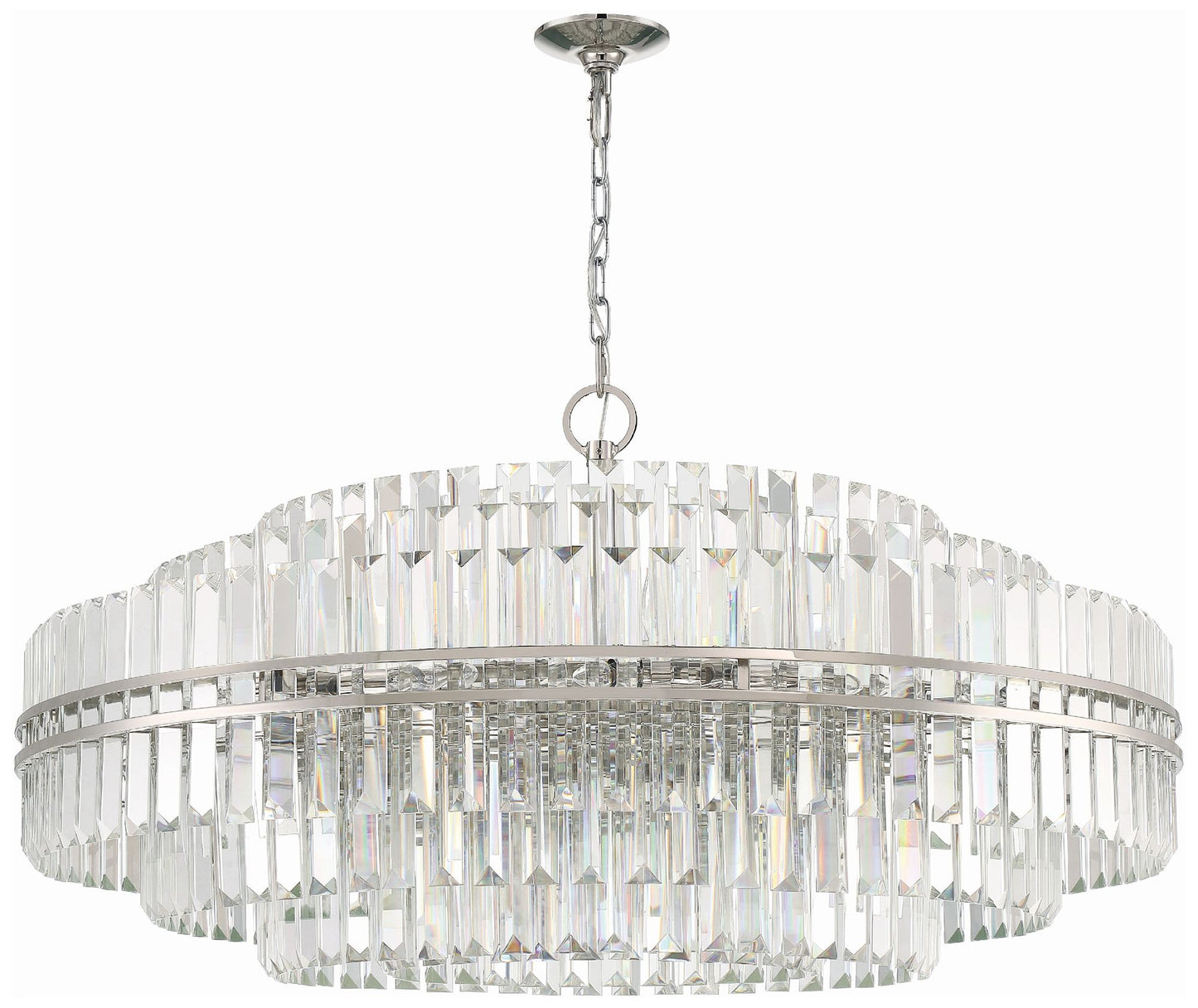 Hayes 32 Light Polished Nickel Chandelier