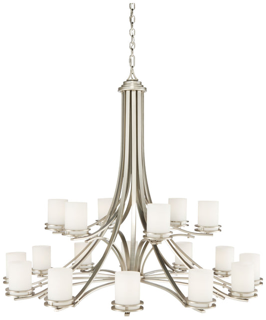 Hendrik Brushed Nickel Chandelier 18Lt