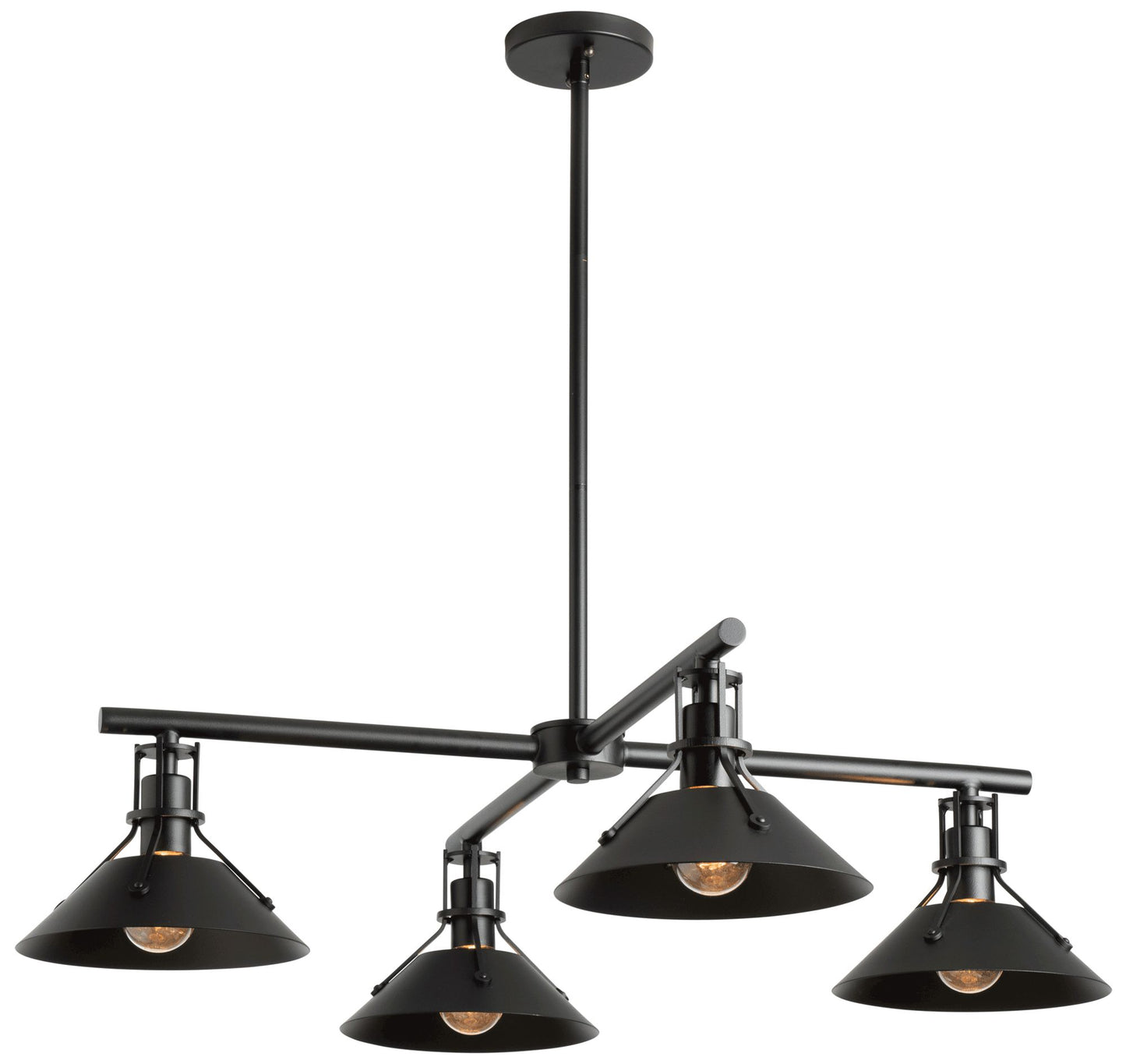 Henry Outdoor 4-Light Pendant - Black Finish