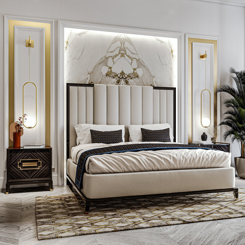 High End Art Deco Style Bed