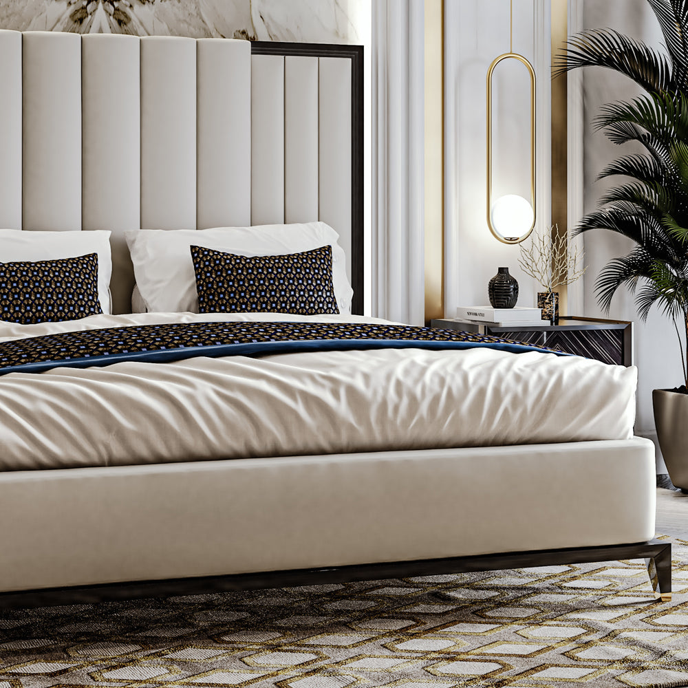 High End Art Deco Style Bed