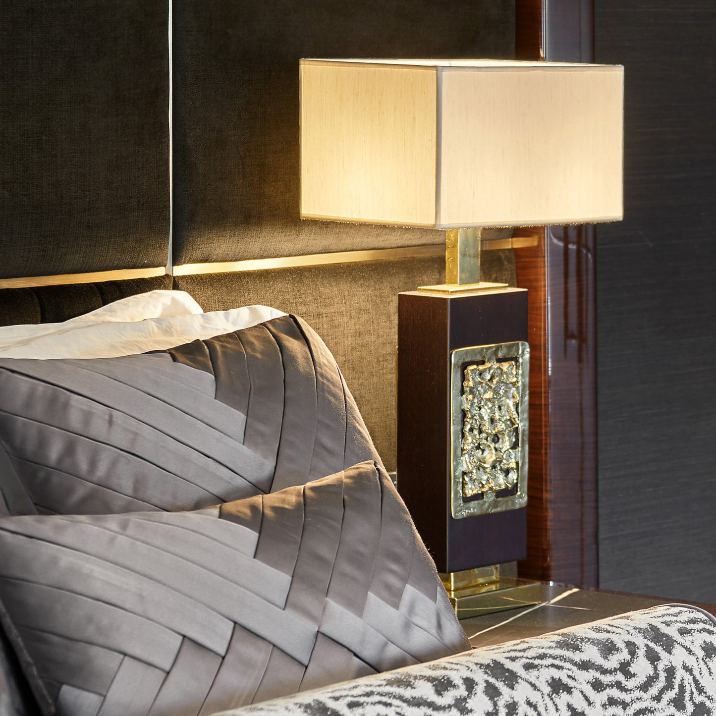 High End Brass Cast Table Lamp