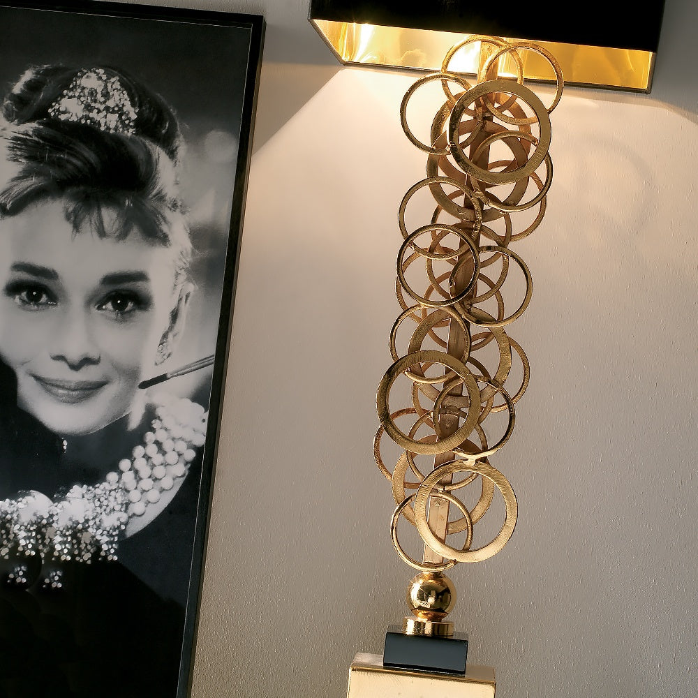 High End Contemporary Italian Gold Lamp