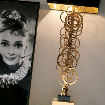 High End Contemporary Italian Gold Lamp