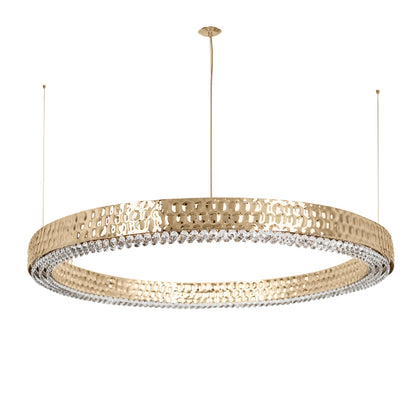 High End Designer Hoop Chandelier With Crystals