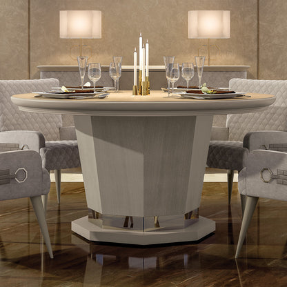 High End Designer Italian Quilted Dining Set