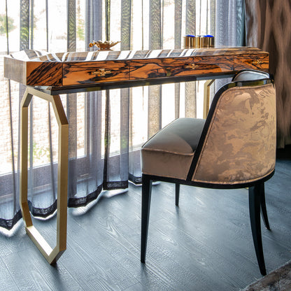 High End Ebony Veneer Designer Console Table