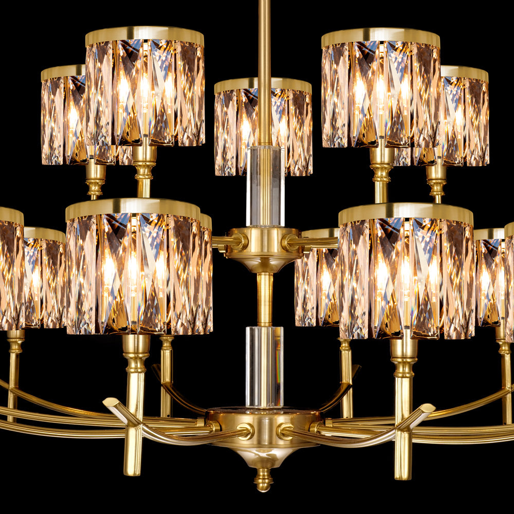 High End Gold Chandelier