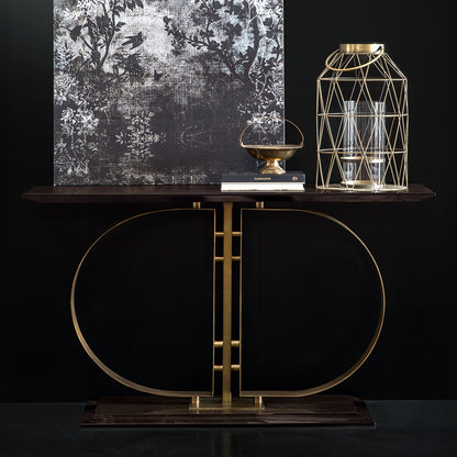 High End Italian Brass Designer Console Table