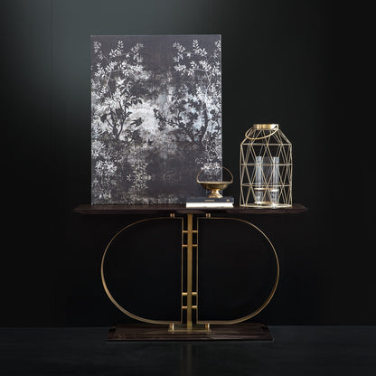 High End Italian Brass Designer Console Table