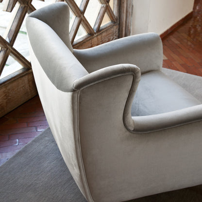 High End Luxury Italian Velvet Armchair