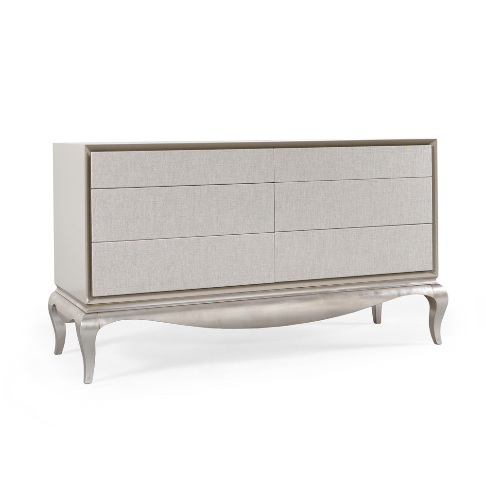 High End Modern Linen Upholstered Drawers