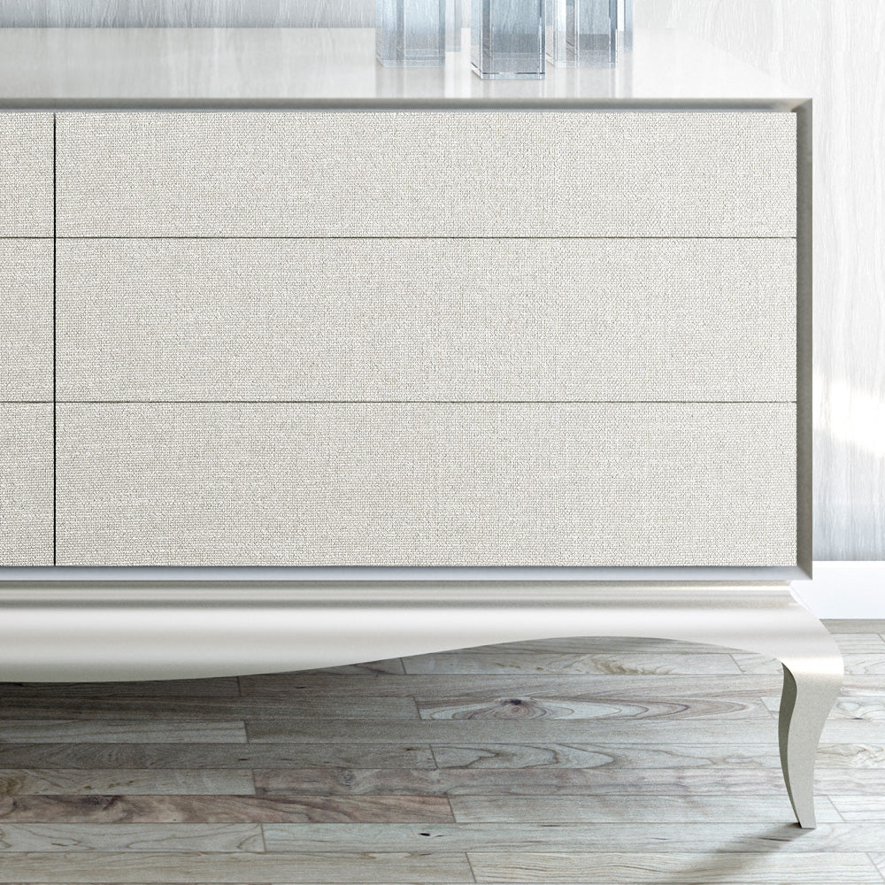 High End Modern Linen Upholstered Drawers