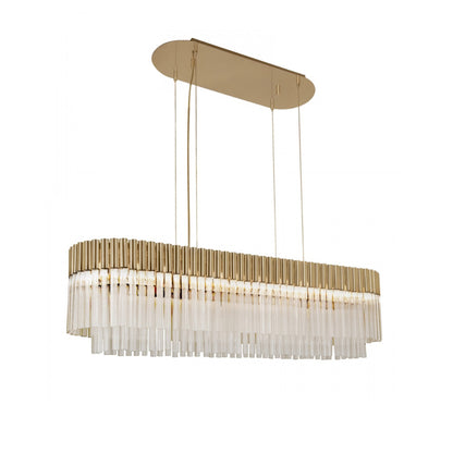 High End Modern Oval Chandelier