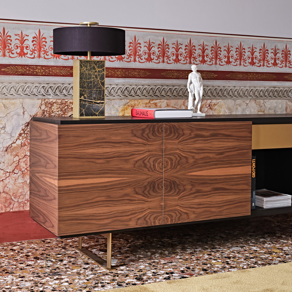 High End Modern Canaletto Walnut Sideboard