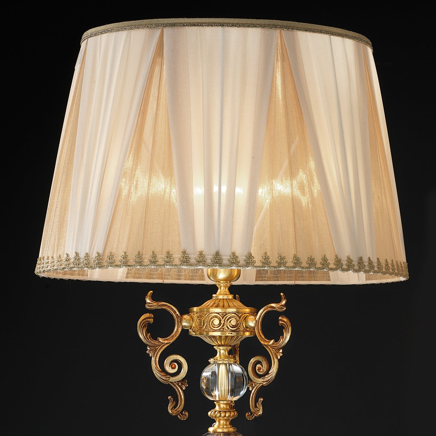 High End Ornate Glass Table Lamp