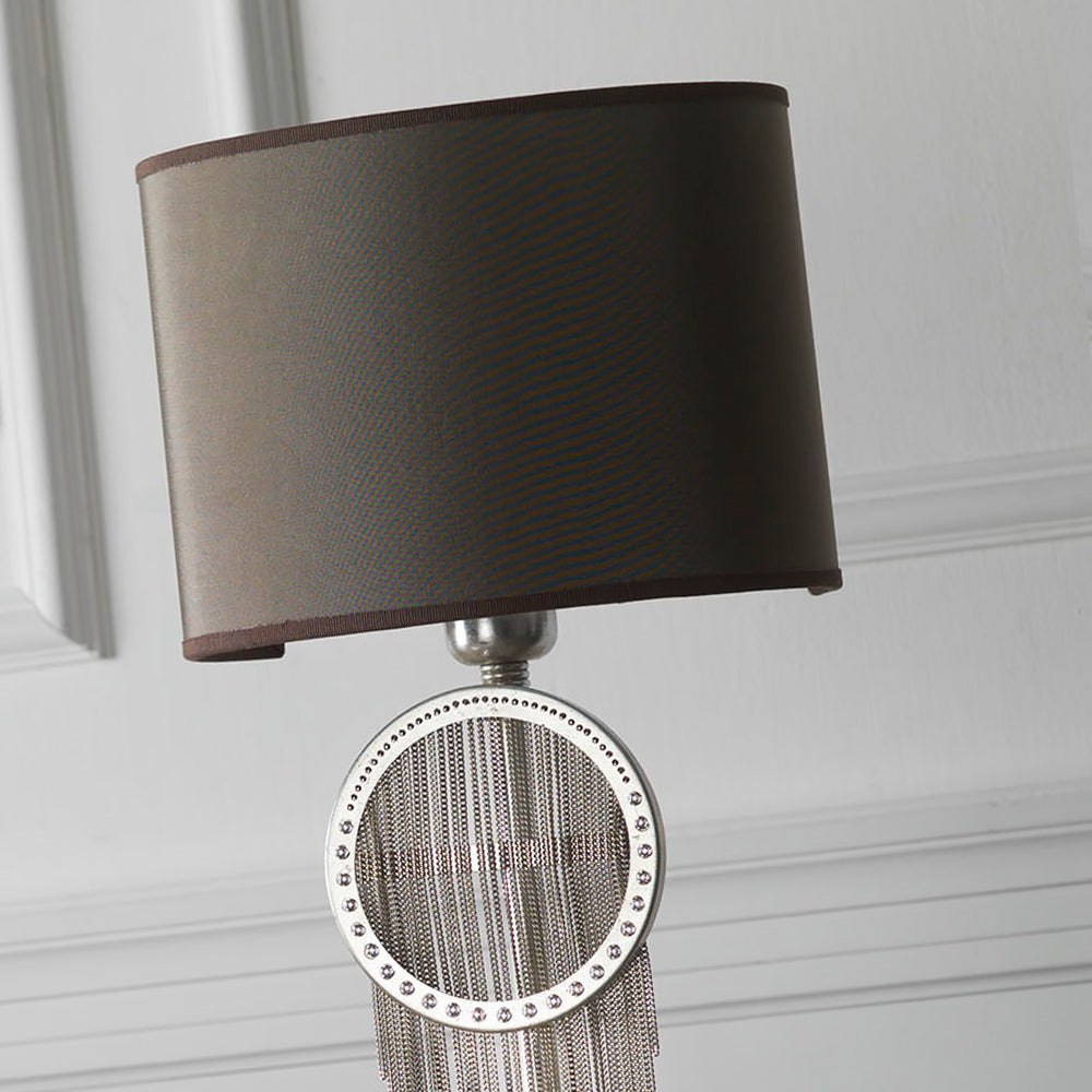 High End Crystal Mink Table Lamp