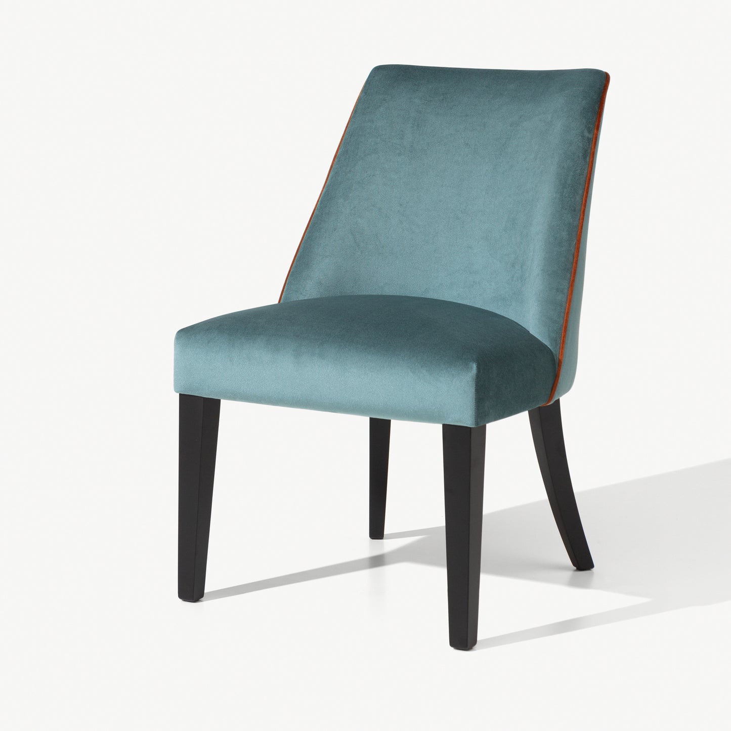 High End Velvet Dining Chair With Piping