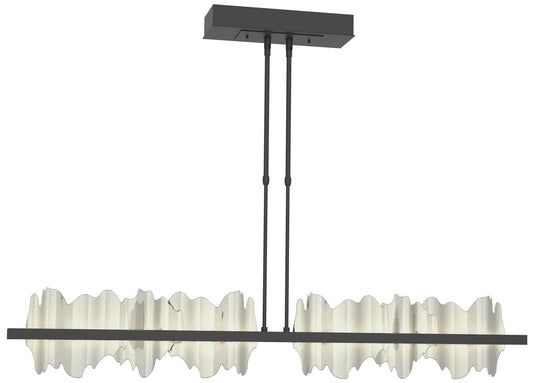 Hildene 51.9" Black & Sterling Long LED Pendant