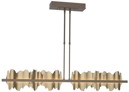 Hildene 51.9" Bronze & Soft Gold Short LED Pendant