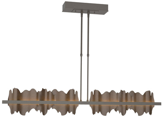 Hildene 51.9" Dark Smoke & Bronze Long LED Pendant