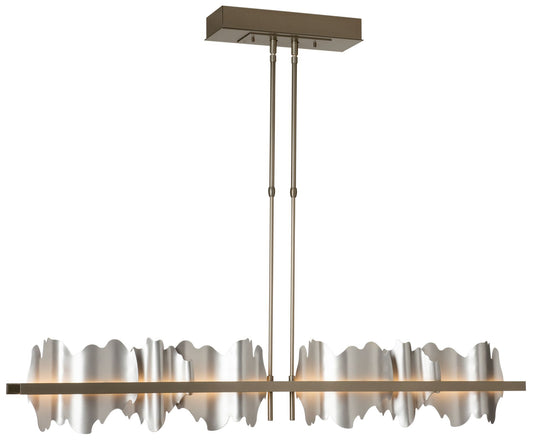 Hildene 51.9" Dark Smoke & Vintage Platinum Short LED Pendant