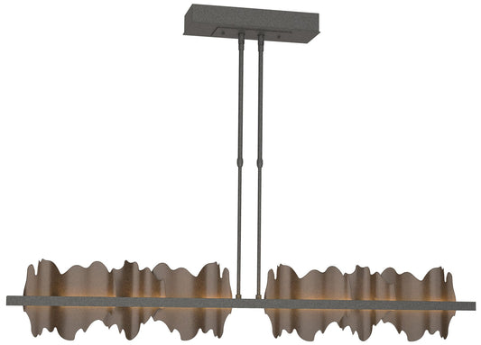 Hildene 51.9" Natural Iron & Bronze Long LED Pendant