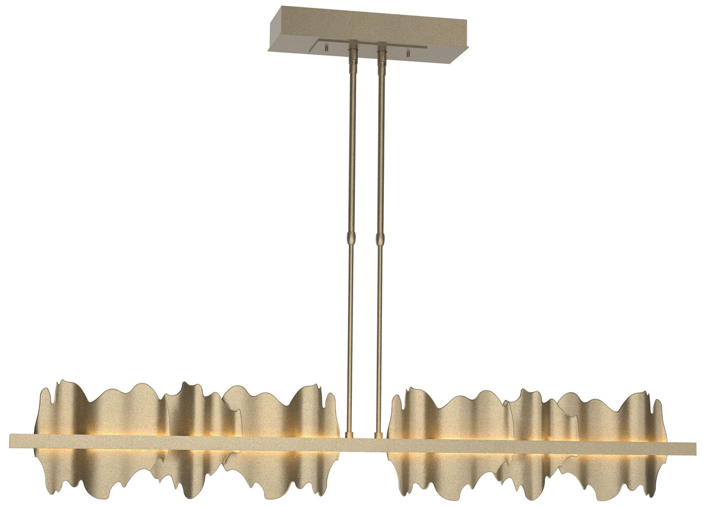 Hildene 51.9" Soft Gold & Soft Gold Long LED Pendant