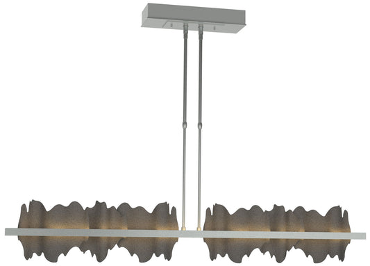 Hildene 51.9" Vintage Platinum & Natural Iron Short LED Pendant