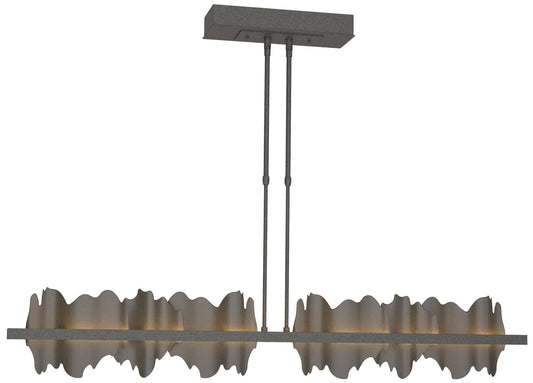 Hildene 51.9" Wide Large Natural Iron And Dark Smoke LED Pendant