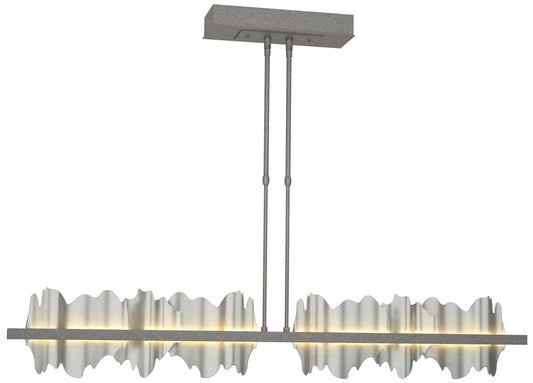 Hildene 51.9" Wide Large Natural Iron And Vintage Platinum LED Pendant