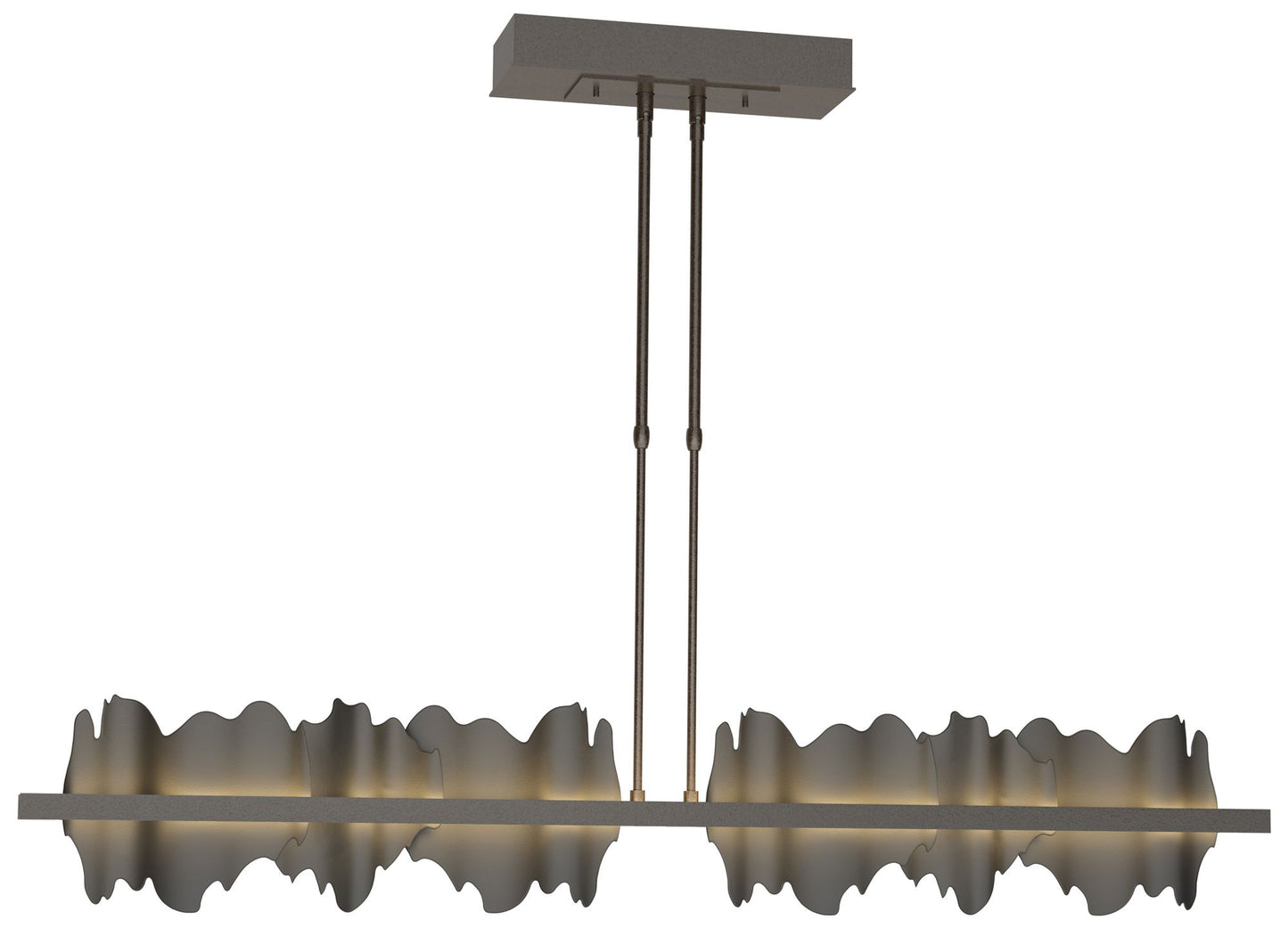 Hildene 51.9" Wide Large Oil Rubbed Bronze And Black LED Pendant