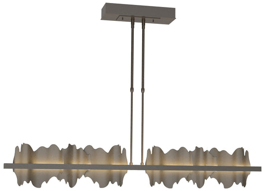 Hildene 51.9" Wide Large Oil Rubbed Bronze And Dark Smoke LED Pendant