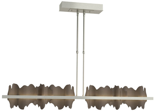 Hildene 51.9" Wide Large Sterling And Bronze LED Pendant
