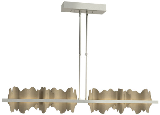 Hildene 51.9" Wide Large Sterling And Soft Gold LED Pendant