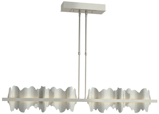 Hildene 51.9" Wide Large Sterling And Vintage Platinum LED Pendant