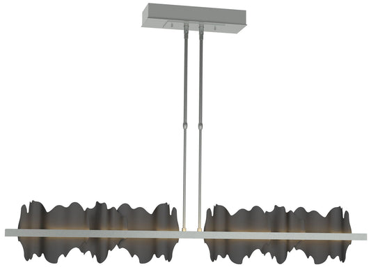 Hildene 51.9" Wide Large Vintage Platinum And Black LED Pendant