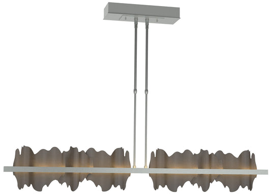 Hildene 51.9" Wide Large Vintage Platinum And Dark Smoke LED Pendant