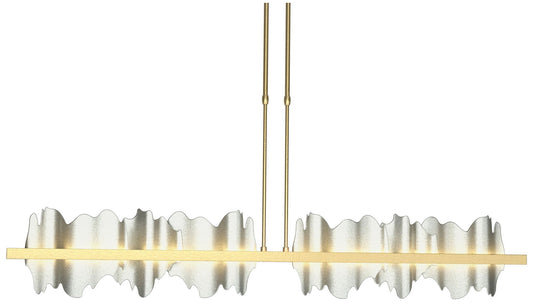 Hildene 51.9"W  Accented Large Modern Brass Long LED Pendant