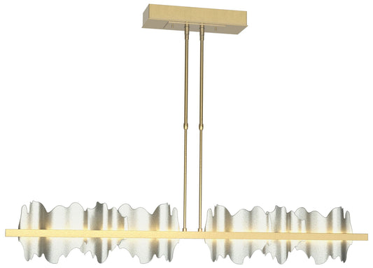 Hildene 51.9"W  Accented Large Modern Brass Standard LED Pendant