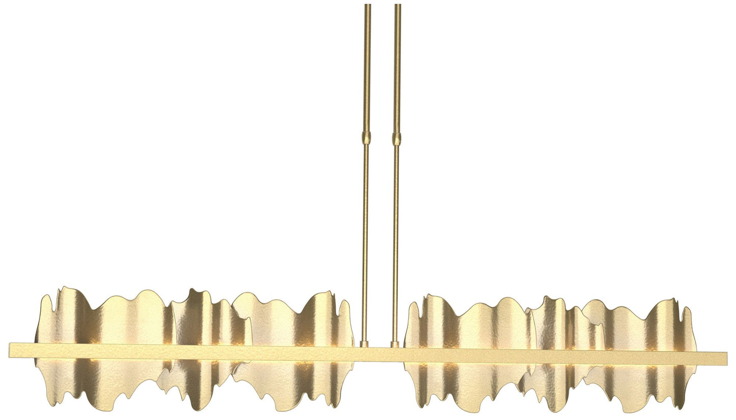 Hildene 51.9"W Brass Accented Large Brass Short Height LED Pendant