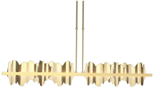 Hildene 51.9"W Brass Accented Large Brass Short Height LED Pendant