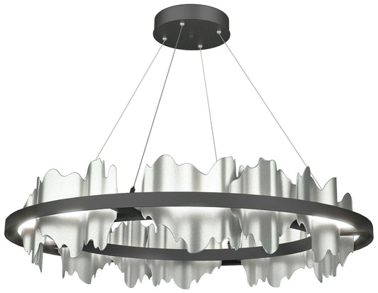 Hildene Circular LED Pendant - Black - Platinum