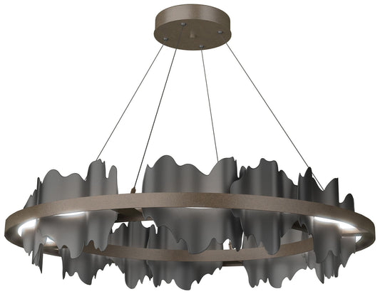 Hildene Circular LED Pendant - Bronze - Black