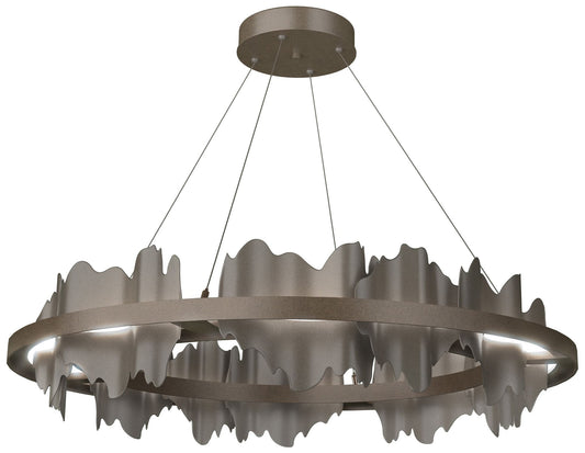 Hildene Circular LED Pendant - Bronze - Dark Smoke