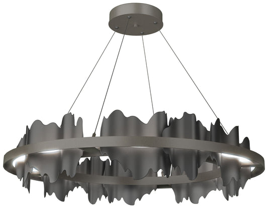 Hildene Circular LED Pendant - Dark Smoke - Black