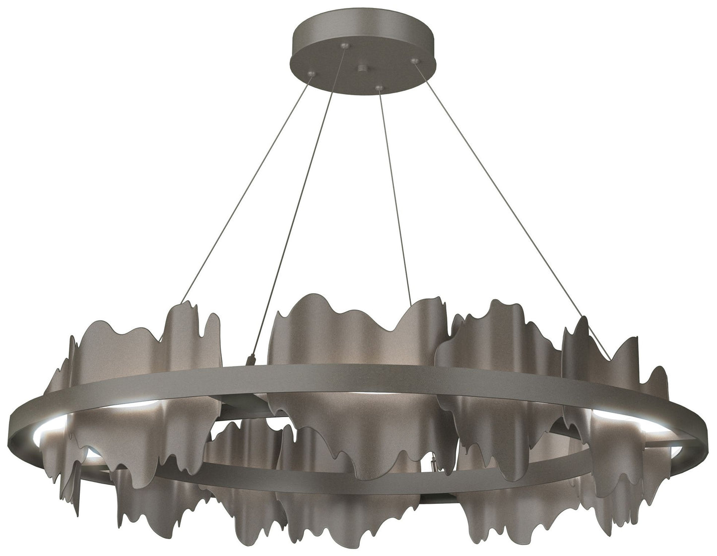 Hildene Circular LED Pendant - Dark Smoke - Dark Smoke